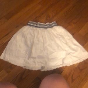 white lands end skirt